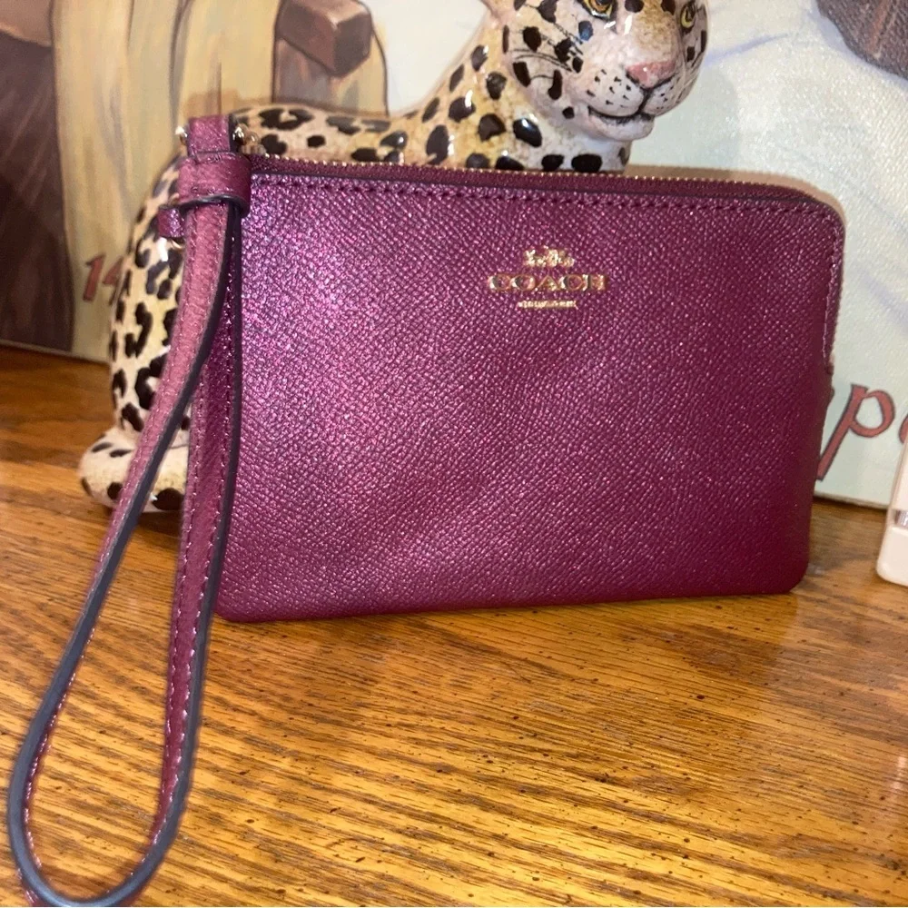 Coach crimson glitter